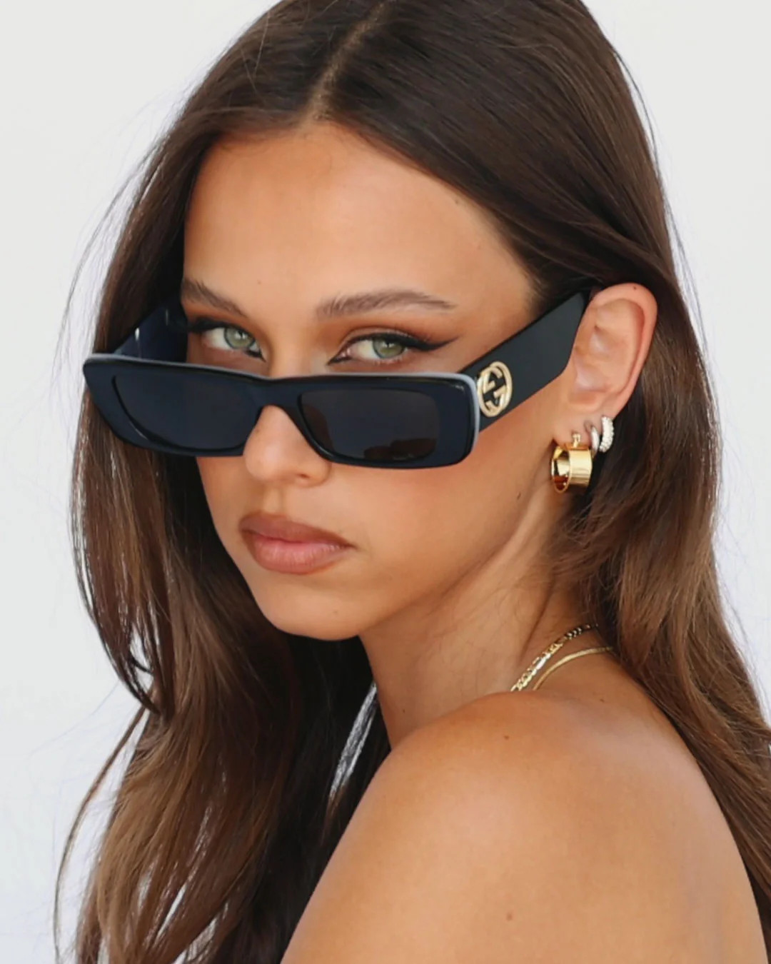 Pave Amalfi Huggies- Gold | Luv Aj Inc.