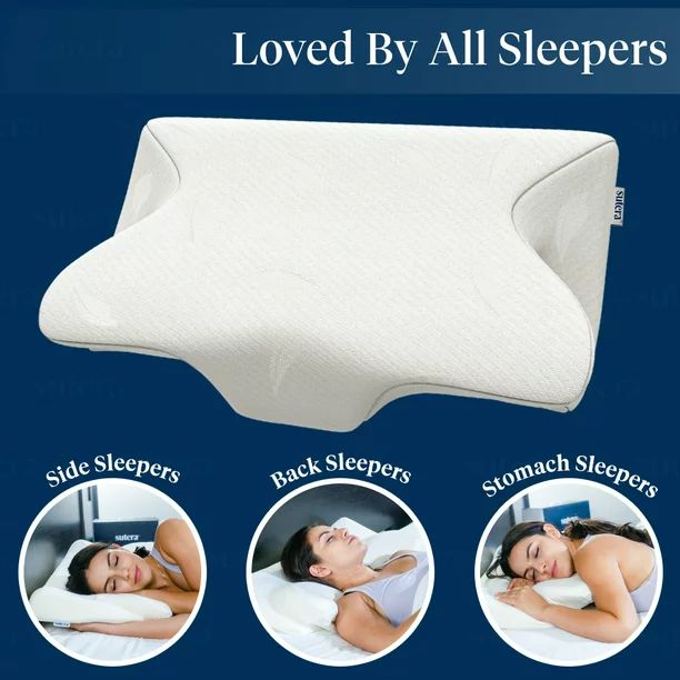 SUTERA Dream Deep Memory Foam Pillow, Cervical Orthopedic Contour Pillow | Walmart (US)