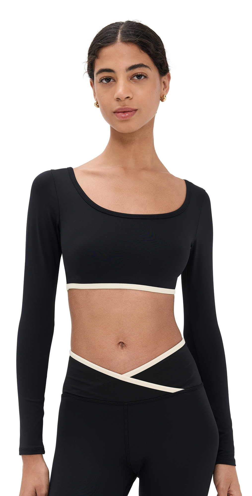 Strut This The City Crop Top Black/Shell XL | Shopbop