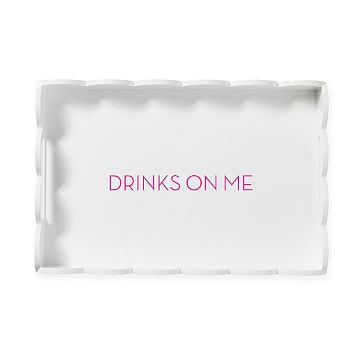 Scalloped Lacquer Serving Tray | Mark and Graham