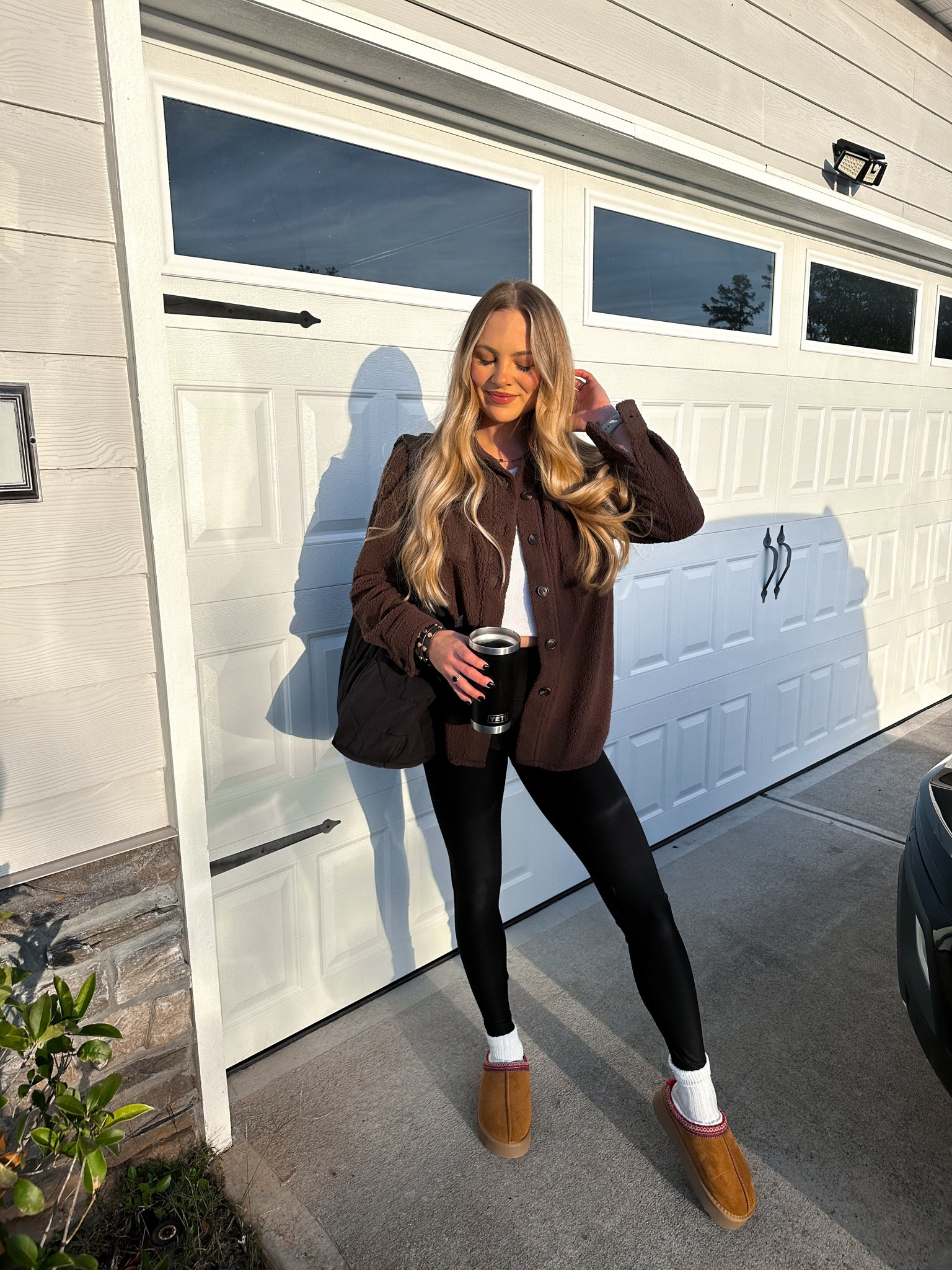 Fall leggings outfit
Shacket and leggings style
Black leggings autumn look
Casual shacket outfit ideas
Cozy fall fashion with leggings
Layered shacket ensemble
Trendy black leggings outfit
Autumn shacket trends
Stylish fall layering ideas
Leggings and shacket pairing
Comfy fall shacket look
Chic leggings and shacket combo
Shacket fashion inspiration
Fall wardrobe essentials
Leggings for autumn
How to style shacket with leggings
Casual fall shacket ensemble
Street style leggings and shacket
Fashionable fall shacket outfit
Leggings and shacket outfit inspiration

Fall fashion inspiration
Cozy autumn outfits
Trendy fall looks
Layered fall outfits
Chic fall wardrobe
Stylish autumn ensembles
Casual fall fashion
Fall outfit trends
Warm and fashionable outfits
Cute fall clothing ideas
Ugg inspired 
Slippers 
Free people puffer bag 

#LTKSeasonal #LTKfindsunder50 #LTKstyletip