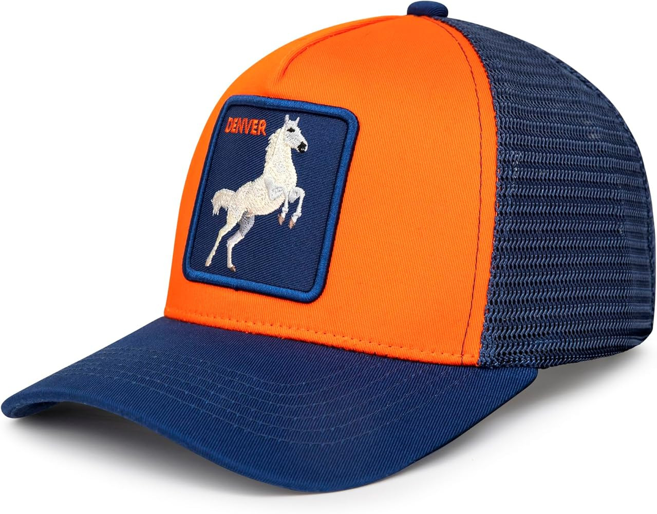 Football Fan Patch Trucker Hat - Netted Snapback Baseball Cap with Team Design for Men & Women | Amazon (US)