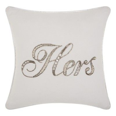 Target/Home/Home Decor/Throw Pillows‎product description pageHis And Hers Sequined Throw Pillow... | Target