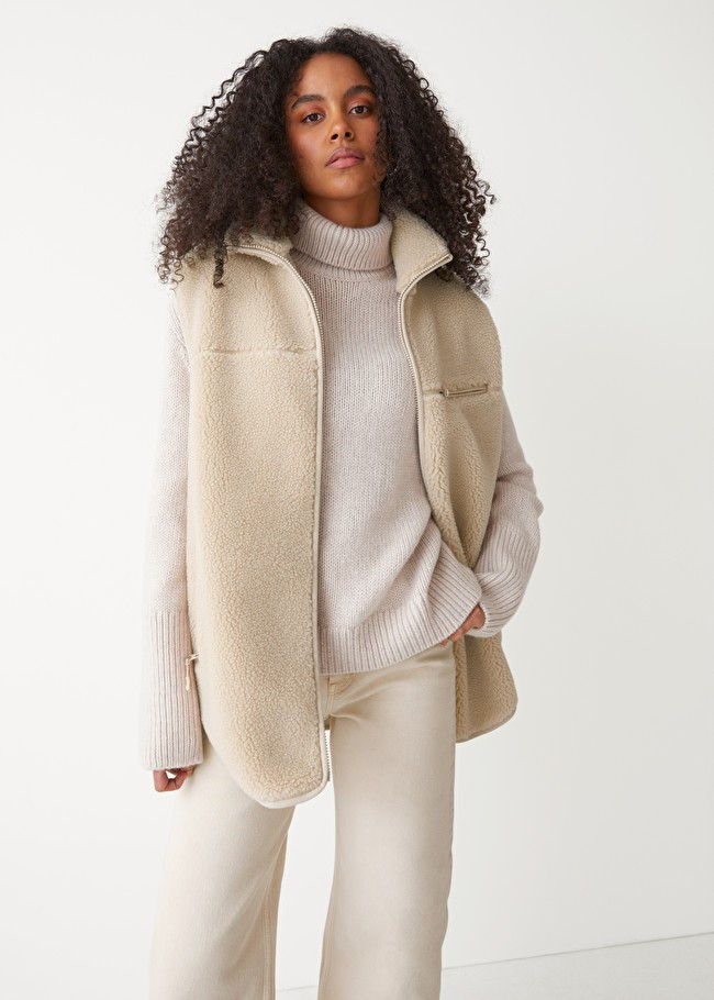 Relaxed Pile Zip Vest | & Other Stories (EU + UK)