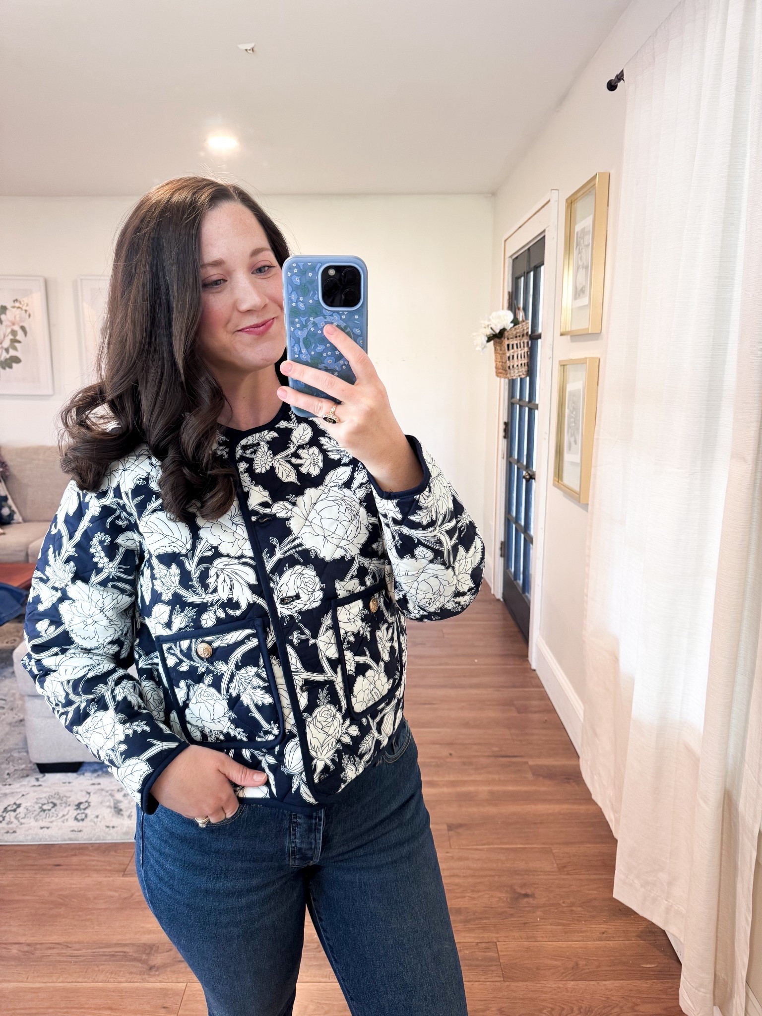 Quilted jacket. Spring outfit ideas 