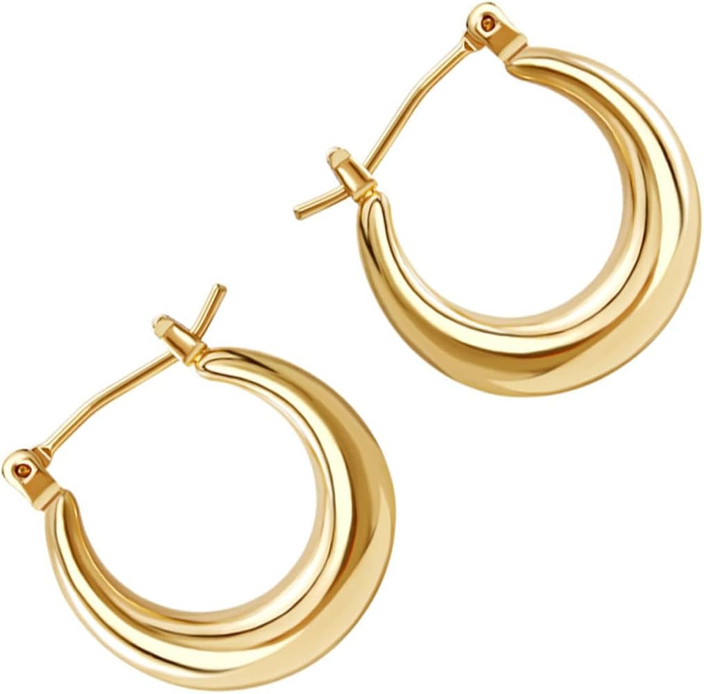 4 Pcs Earrings Earinging for Women Metal Copper Woman Simple | Amazon (US)