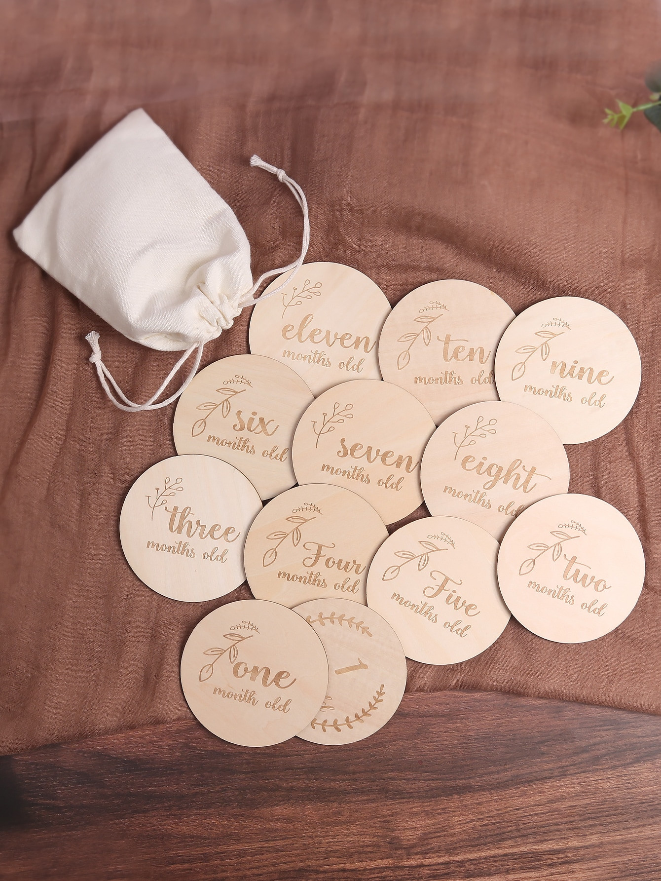 Newborn Photography 12pcs Letter Pattern Monthly Milestones Prop | SHEIN