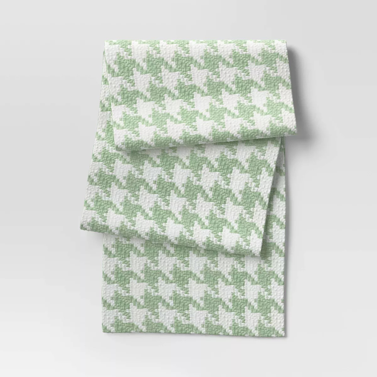 Houndstooth Table Runner Green - Room Essentials™ | Target