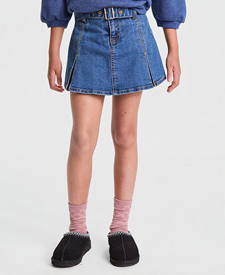 Girls' 7-16 Pleated Belted Skort | Macy's