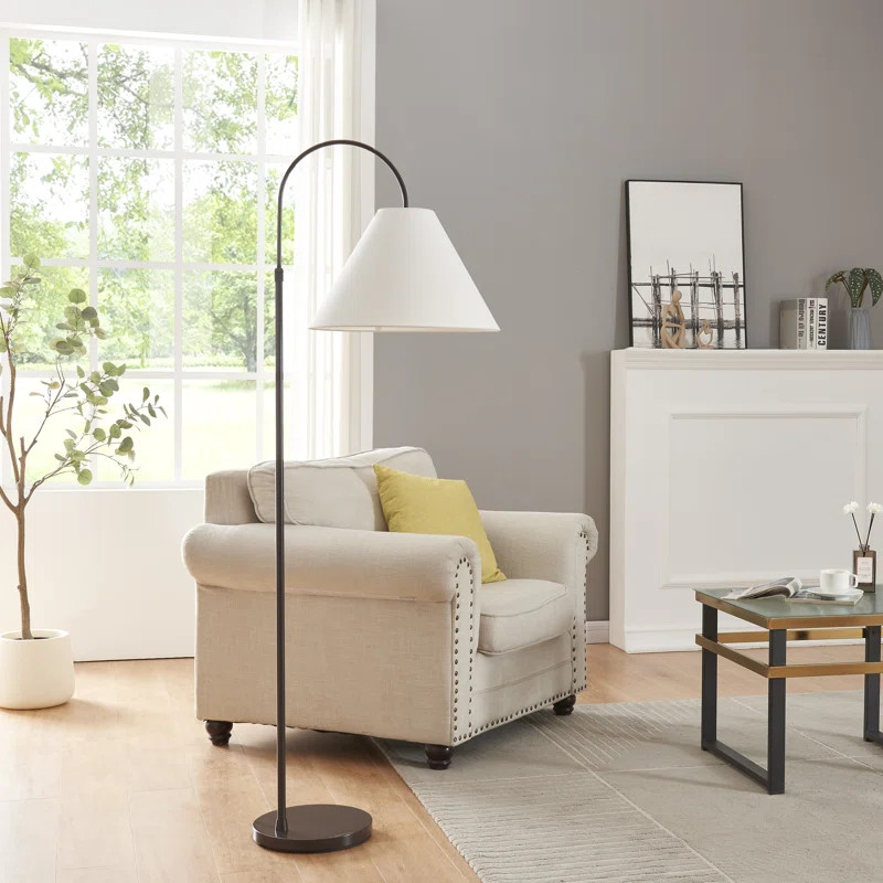 Oterra 65.4'' Matte Arched Floor Lamp | Wayfair North America