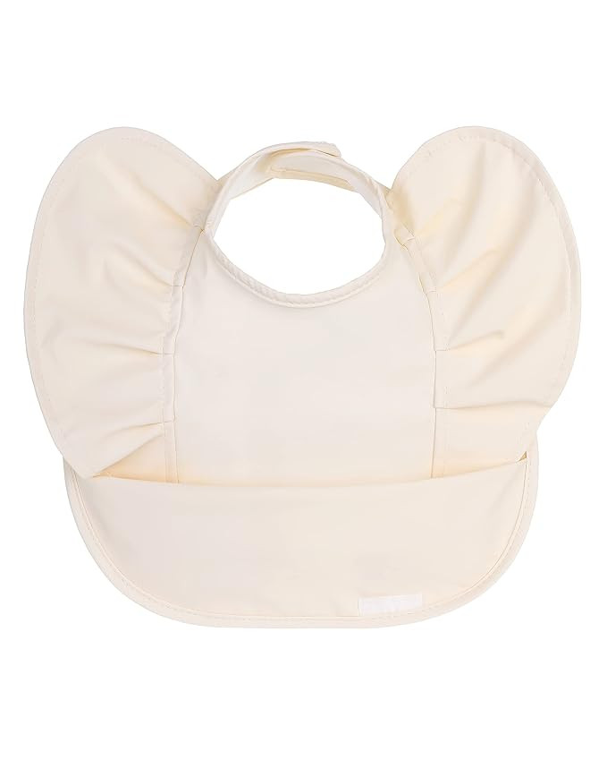 Willow + Sim Waterproof Baby Bib for Baby Girl - Better Than Silicone, Wipe Clean and Washable - ... | Amazon (US)