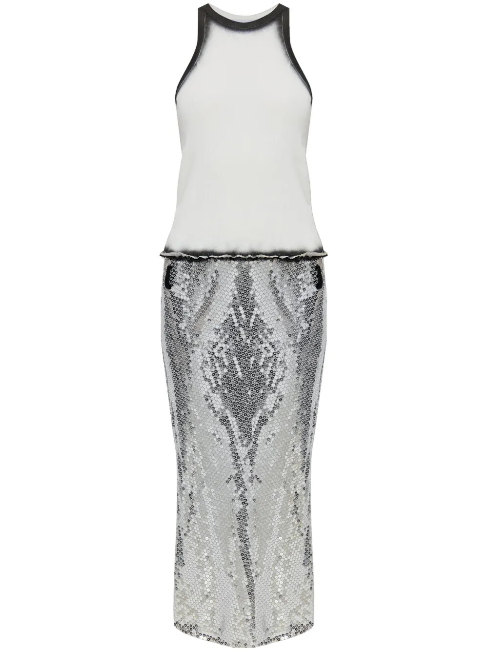 panelled midi dress | Farfetch Global