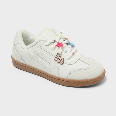Kids' Boston Court Lace-Up Sneakers - Cat & Jack™ White 13 | Target