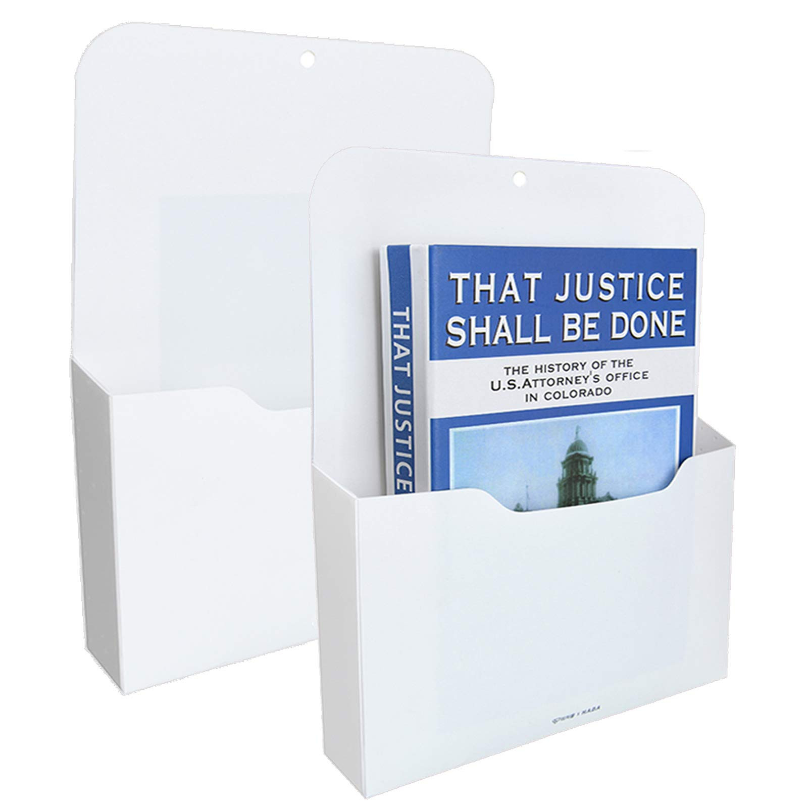 2 Pack Magnetic File Holder - Paper Holder, Pocket Organizer,Hanging Wall File Organizer Office S... | Amazon (US)
