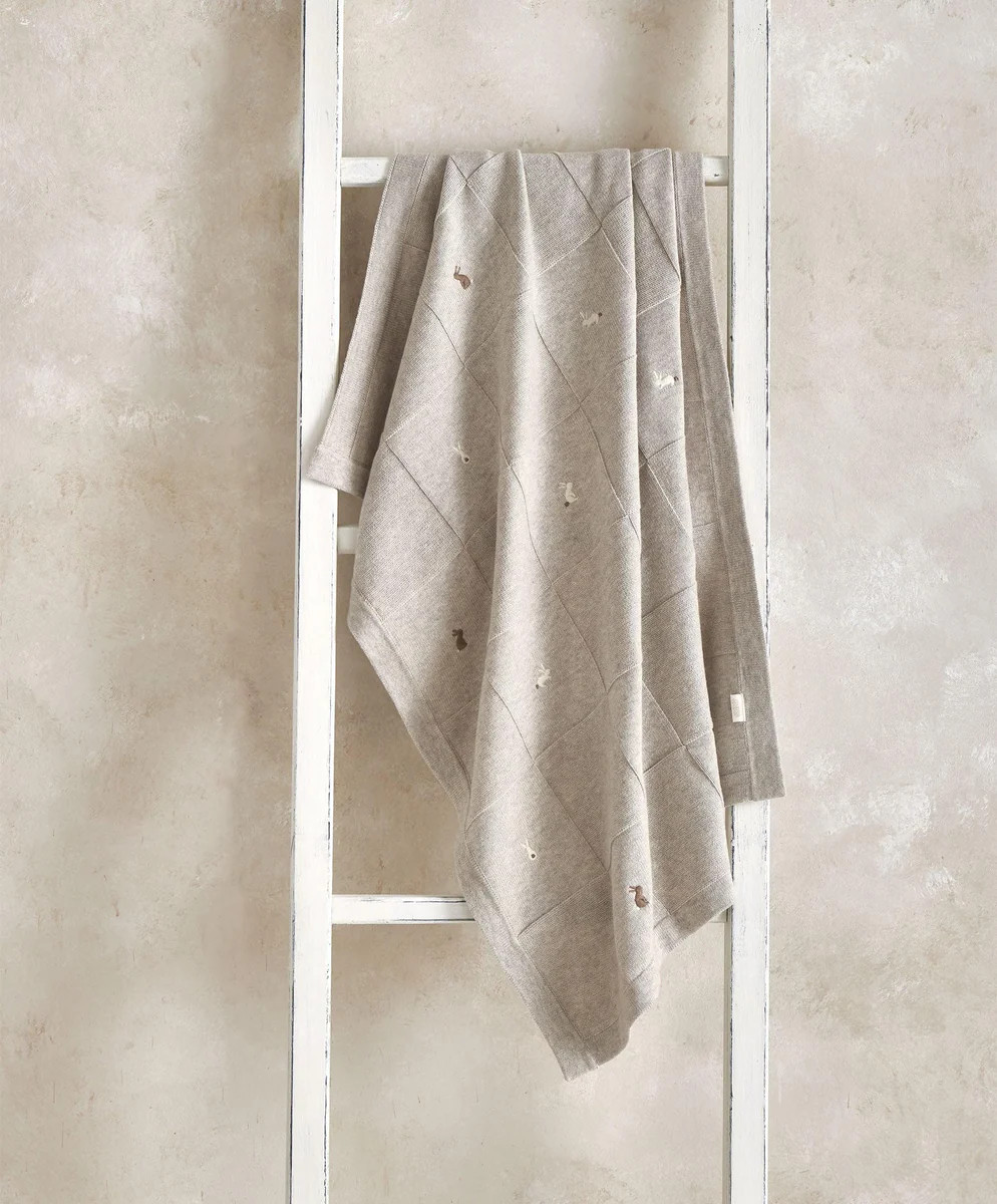 Knitted Blanket - Bunny Grey | Mamas & Papas