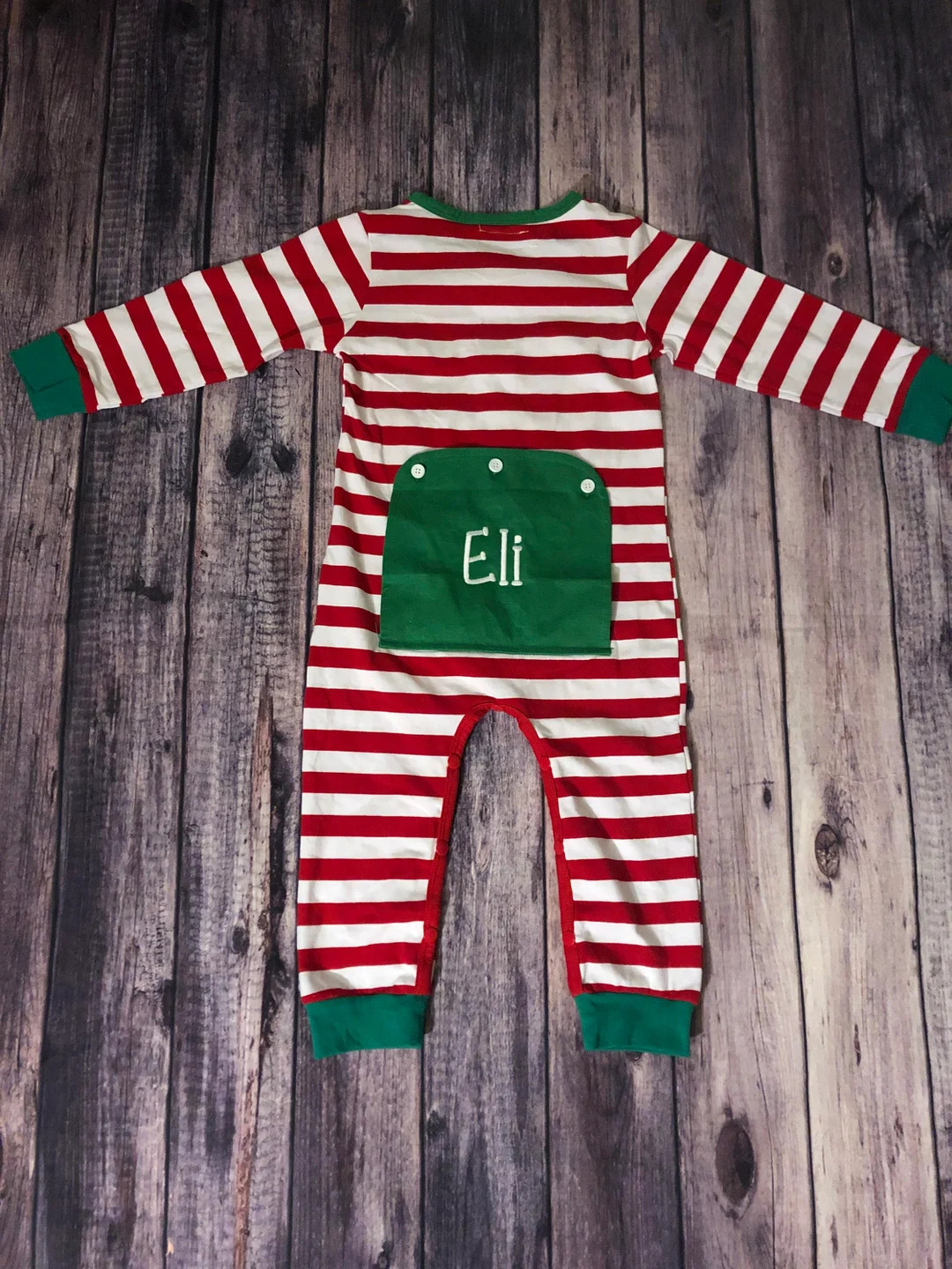 Personalized Red and White Butt Flap Romper - Etsy | Etsy (US)