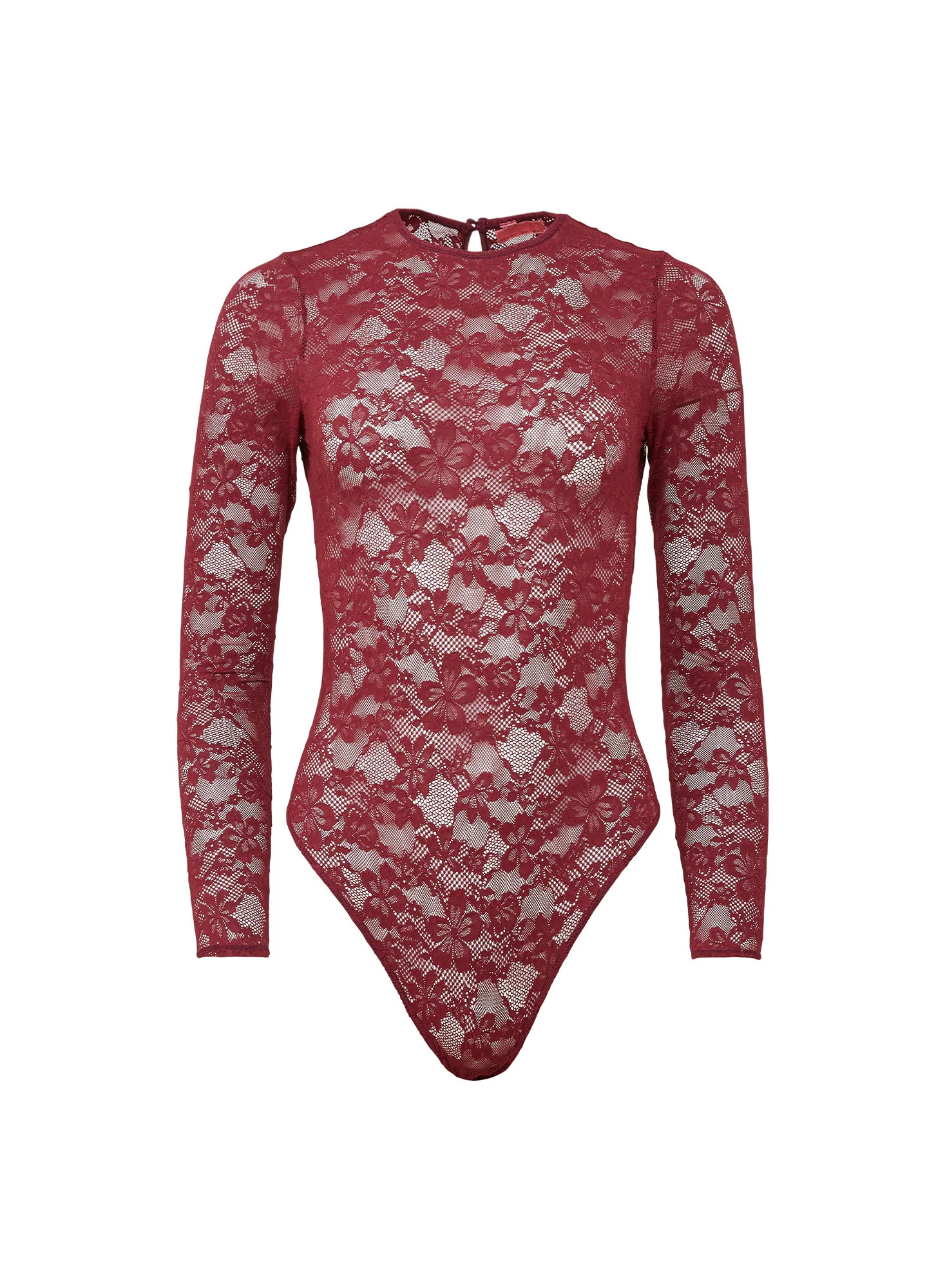Fleur du Mal Le Stretch Lace Long Sleeve Bodysuit | Fleur du Mal
