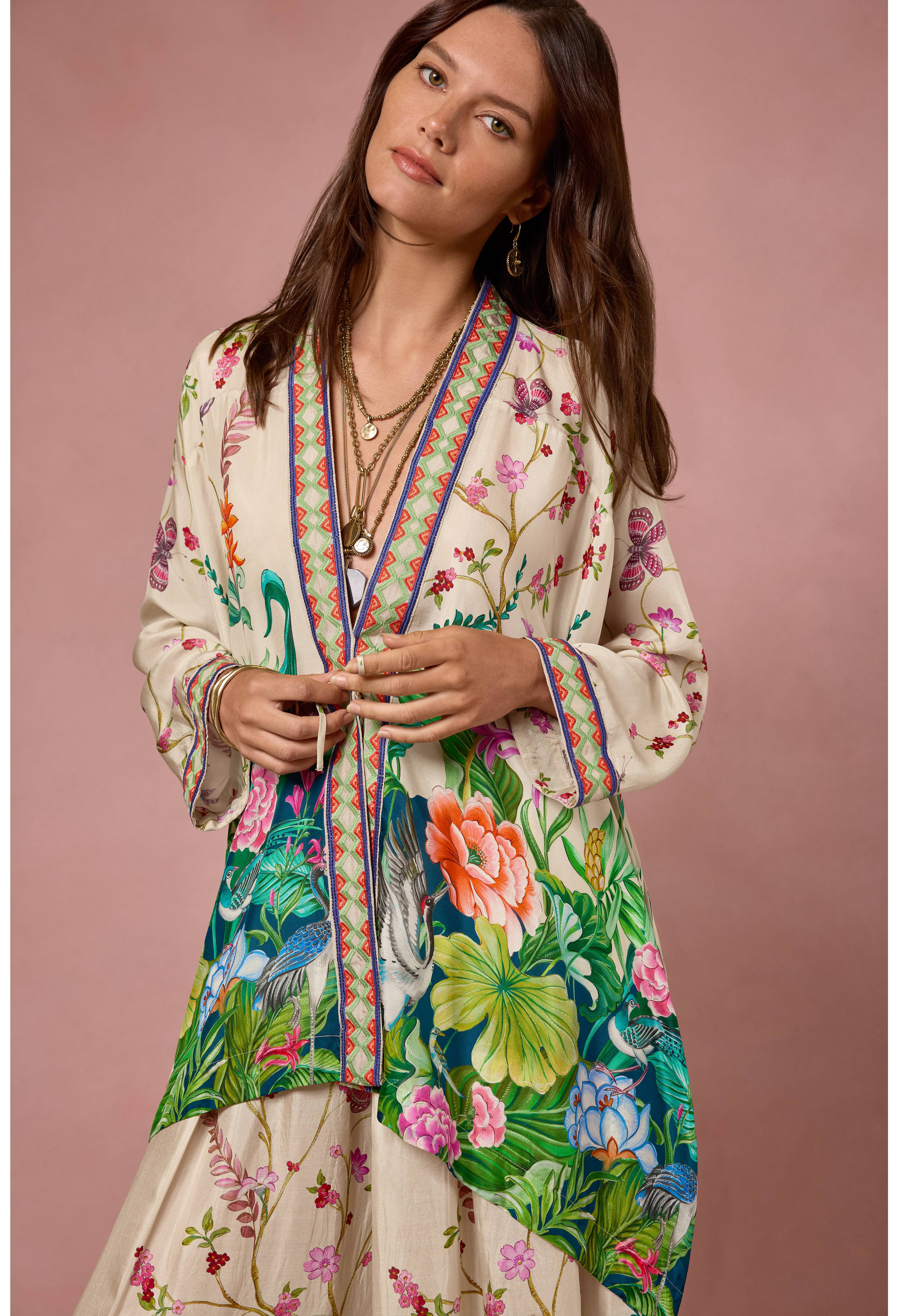 SHAE PRINTED KIMONO | Johnny Was | Johnny Was
