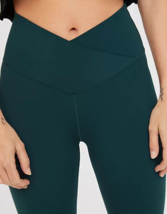 OFFLINE By Aerie Real Me High Waisted Crossover Flare Legging | Aerie