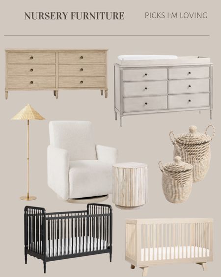 These would all make the perfect nursery additions 🫶🏼

Glider, rocker, swivel, black crib, wood crib, iron crib, convertible crib, babyletto, nursery dresser, changing table, rattan lamp, boucle, floor lamp, lidded baskets, Side table, accent table 

#LTKhome #LTKbaby #LTKbump