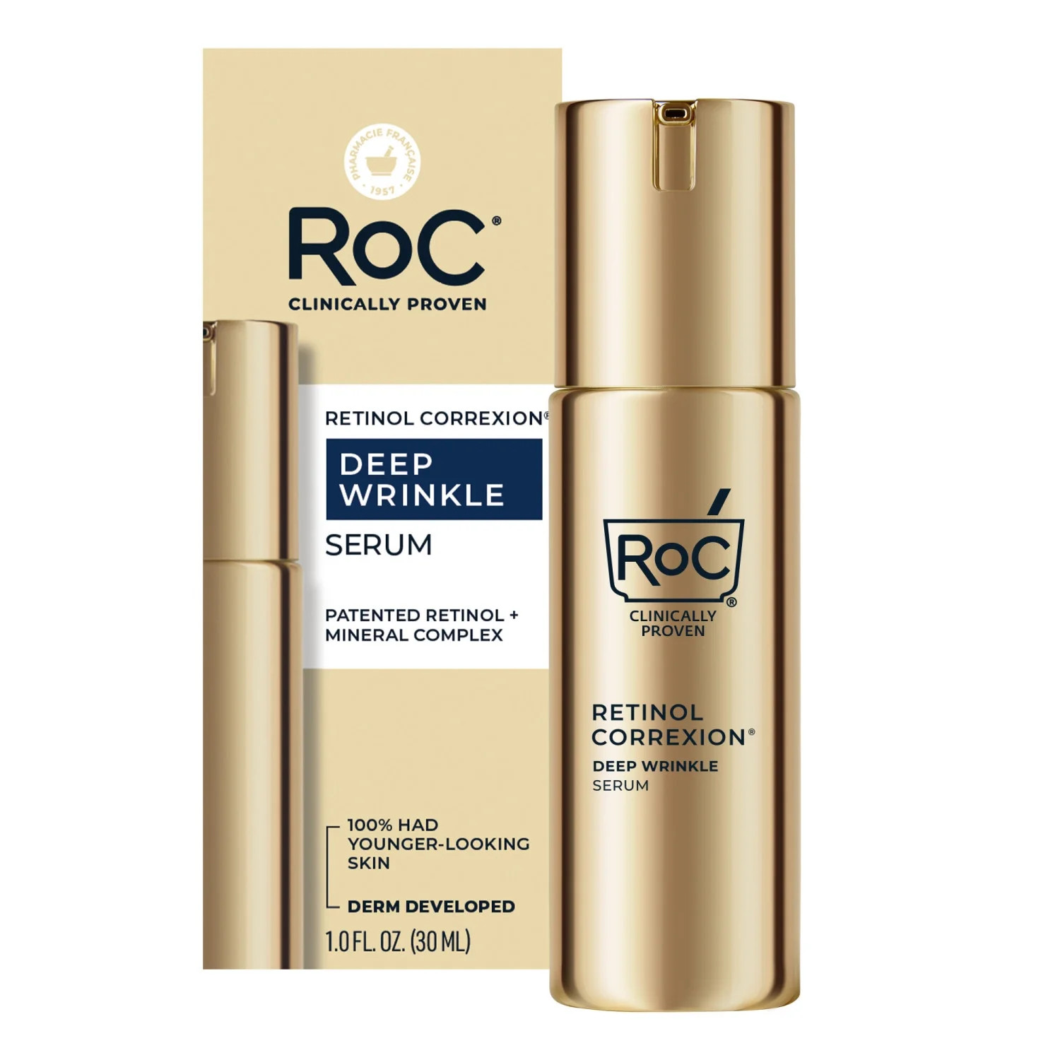RoC Retinol Correxion Deep Wrinkle Serum, Paraben-Free, 1 fl oz | Walmart (US)