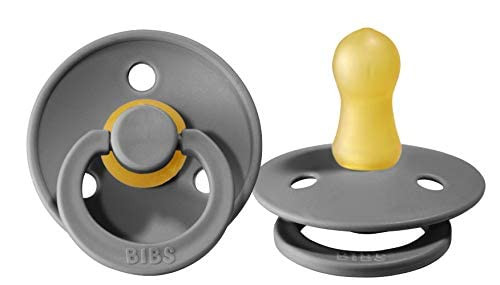 BIBS Pacifiers | Natural Rubber Baby Pacifier | Set of 2 BPA-Free Soothers | Made in Denmark | Sm... | Amazon (US)
