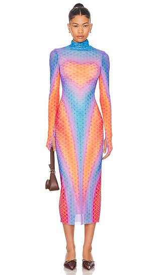 AFRM Shailene Dress in Blue. - size S | Revolve Clothing (Global)