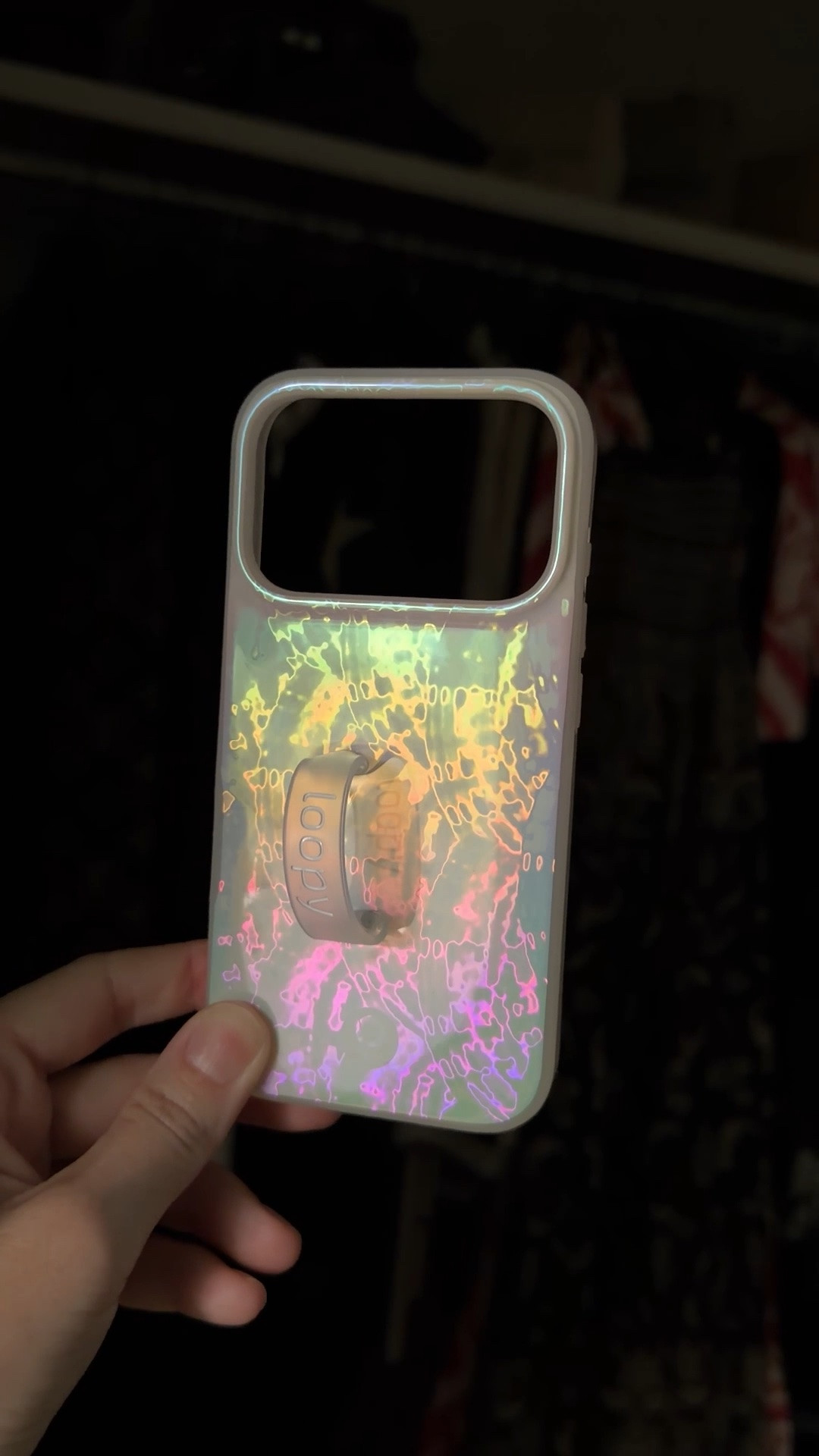 Just got in the coolest iridescent loopy case! Use code DTKAUSTIN for 10% off your entire order!