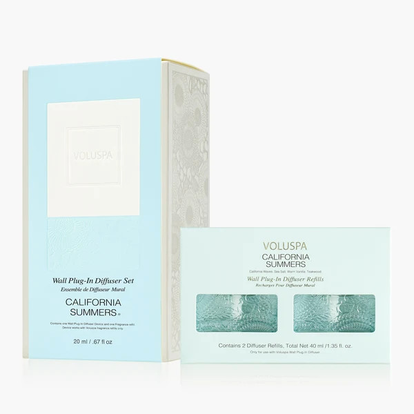 California Summers - Wall Plug-In Starter Kit + Twin Refills Bundle | Voluspa