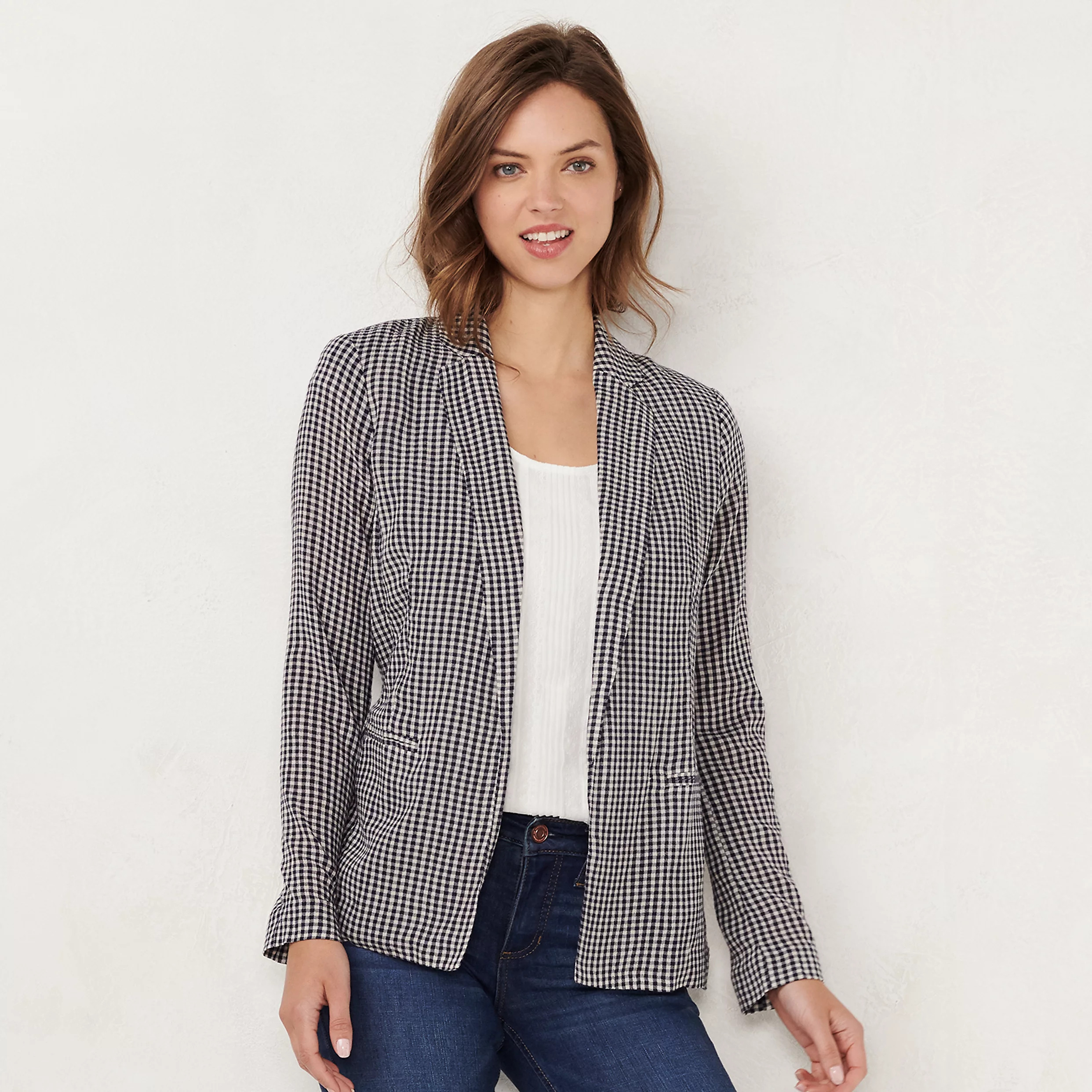 Petite LC Lauren Conrad Relaxed Open-Front Blazer | Kohl's