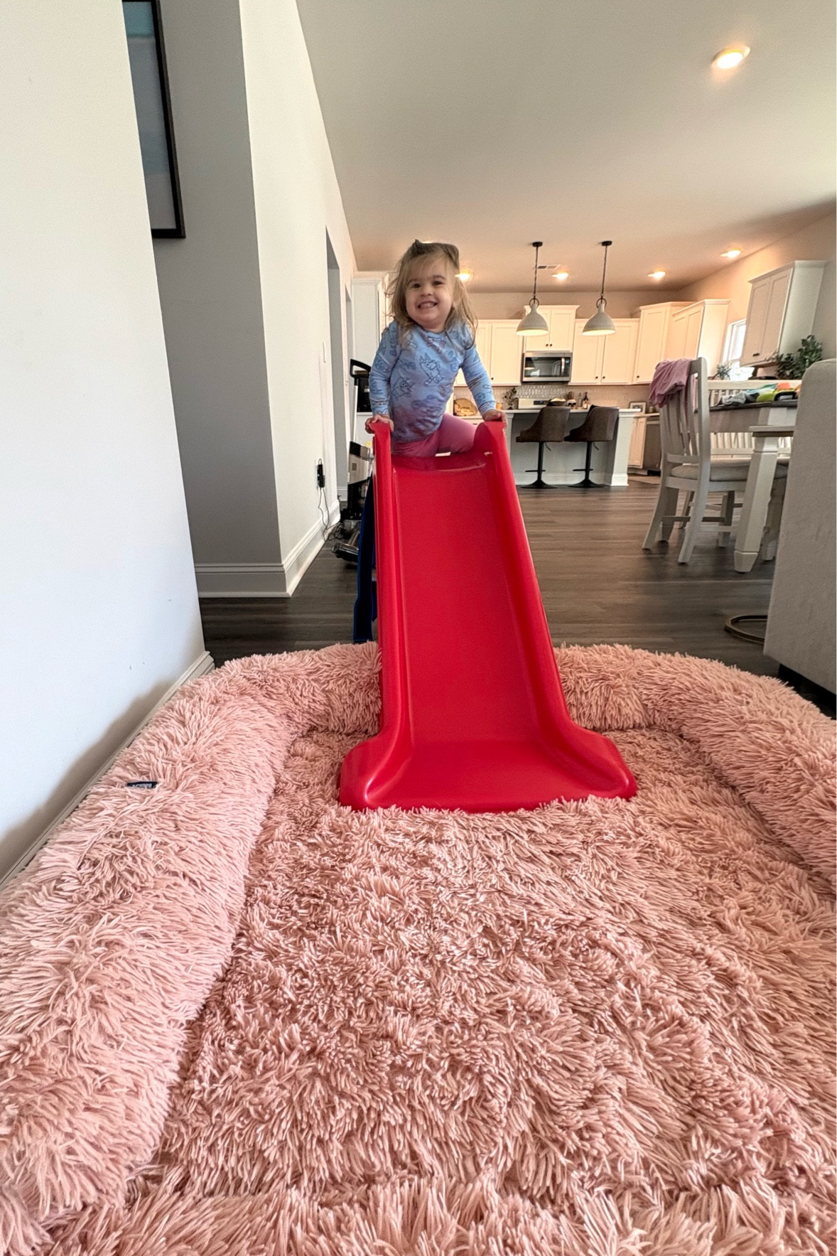 Fun kids toy tip! Slide onto your lounger! Both linked below✨ #LTK #LTKtoys #LTKkids #Kidstoys #kidstips