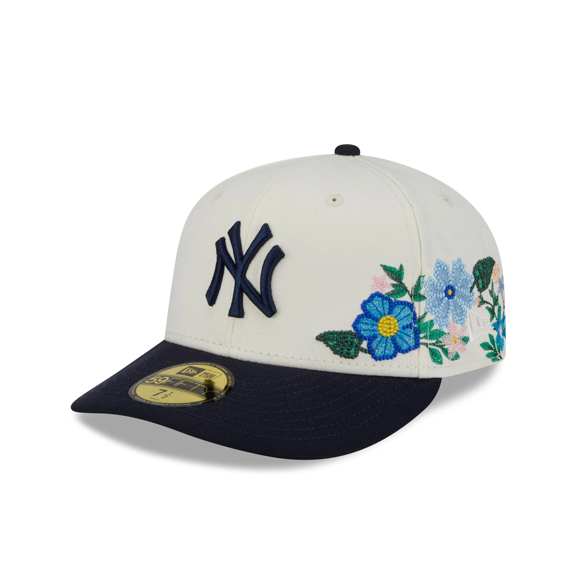 New York Yankees Tonal Florals White 59FIFTY Fitted Hat | New Era (US)