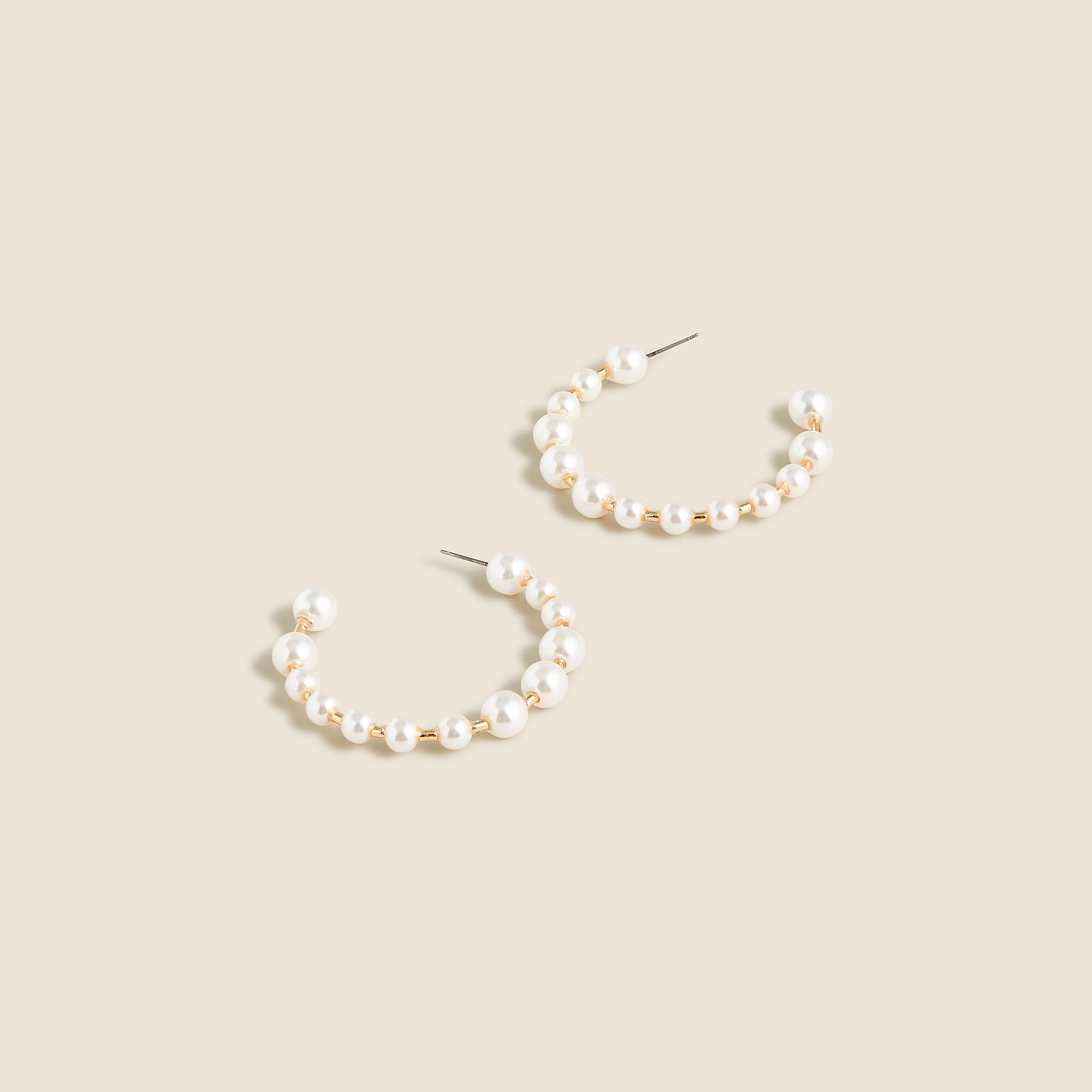 Bead hoop earrings | J. Crew US