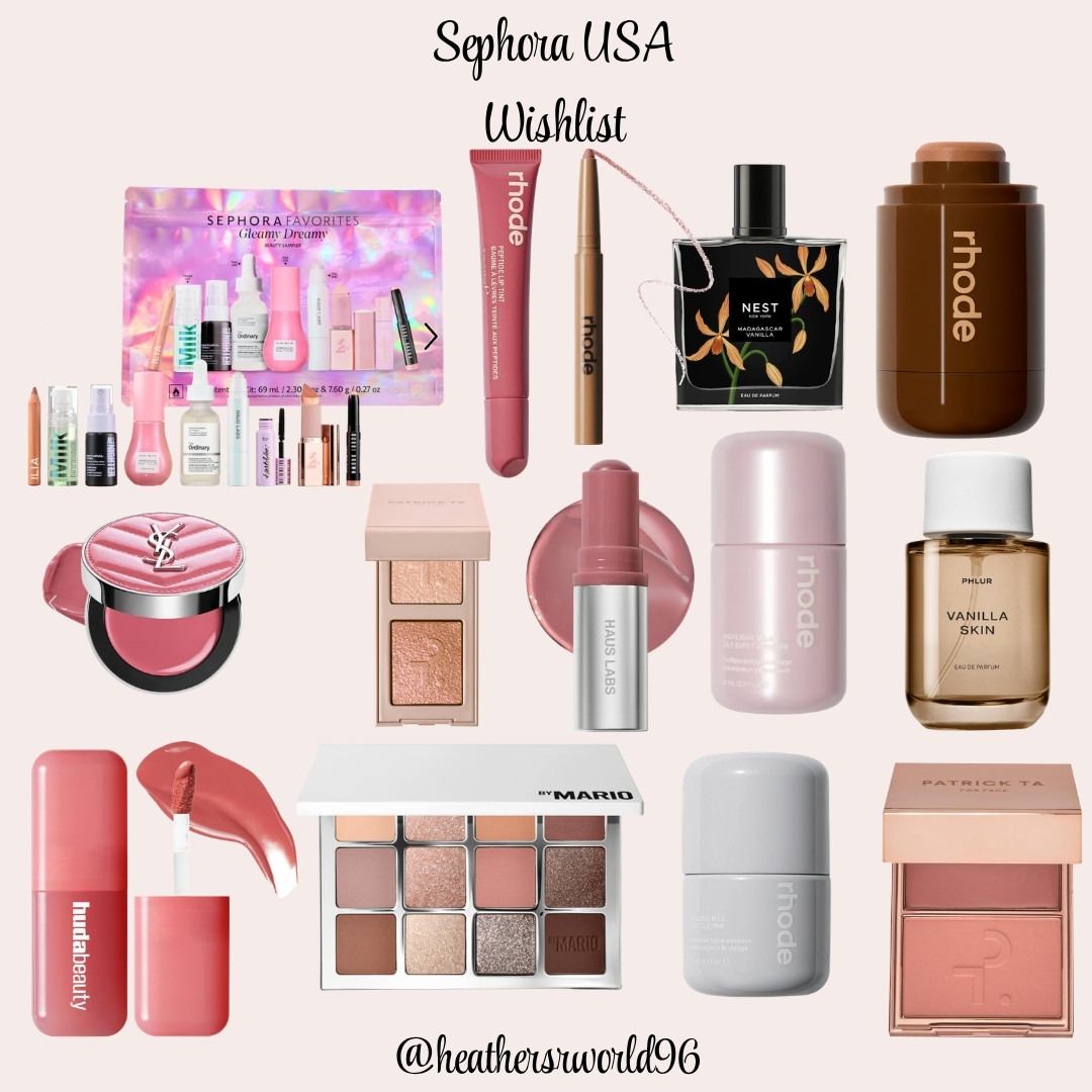 Sephora USA Wishlist, 
What's in my shopping basket for when I visit the USA Next Month!

#phlur #rhode #hudabeauty #hauslabs #patrickta #beauty #makeup #sephora 

 #LTKtravel #LTKbeauty