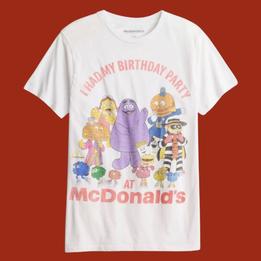 Did you have your birthday party at McDonald’s back in the day??!?! They were so fun!! I’ve had a couple there as did some of my cousins. This shirt from @Kohl's is PERFECT for all us 80s/90s kids. I even included a couple pictures of my parties there!