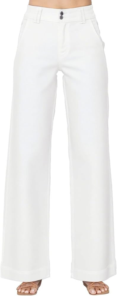 Astylish Women's High Waisted Wide Leg Straight Jeans | Amazon (US)