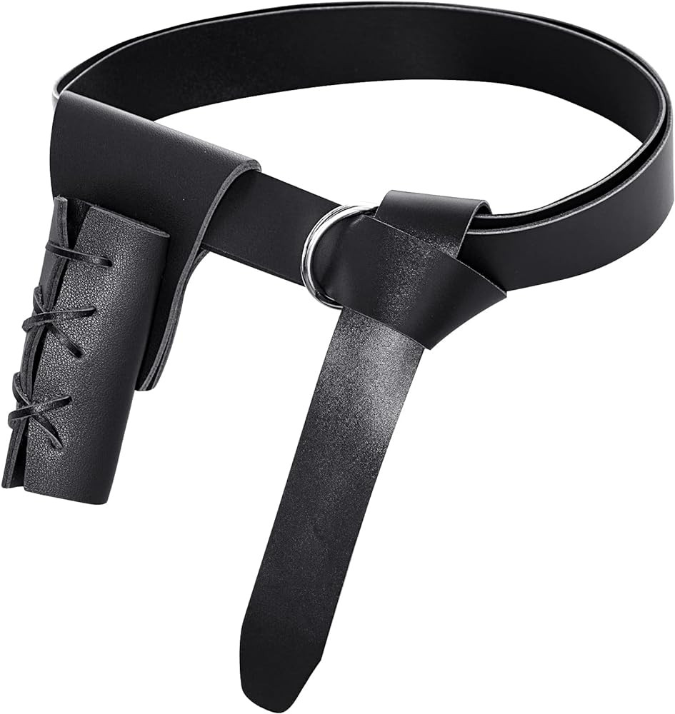 Medieval Renaissance Belt Sword Dagger Frog Case Leather Sword Holster for Halloween Knight Pirat... | Amazon (US)