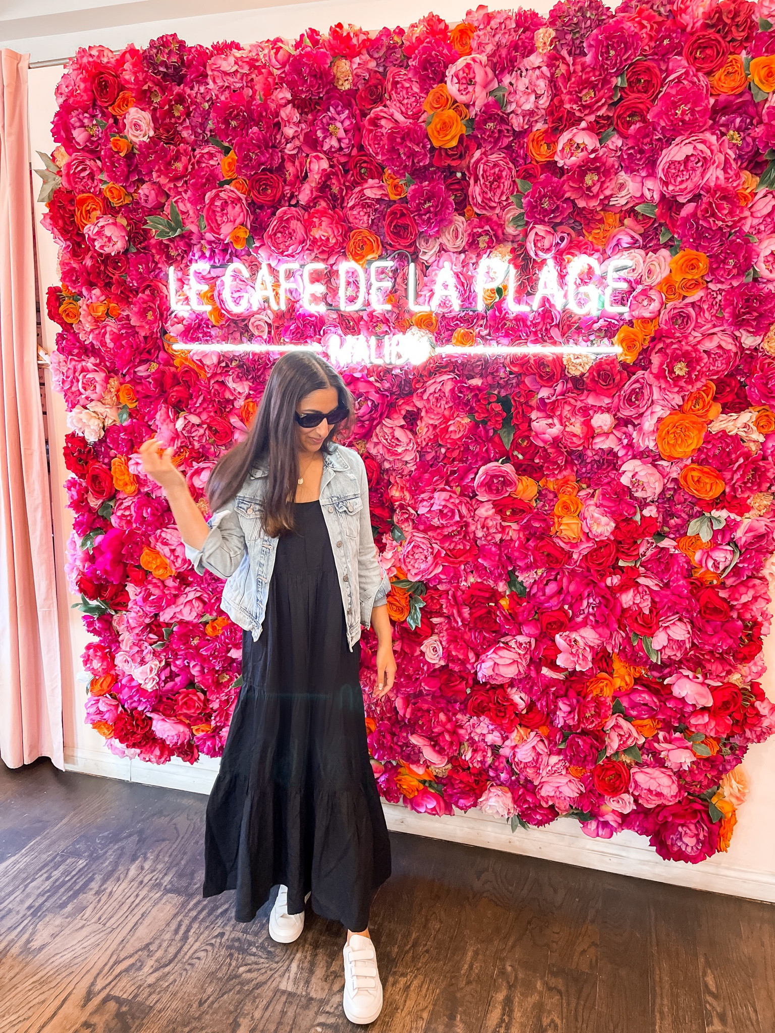 Stopped here for breakfast and it was 💣 try the rose almond latte and breakfast sandwich 💗

Maxi dress
Amazon
Denim jacket 
Cali outfit
Beach vacay outfit


#LTKFind #LTKstyletip