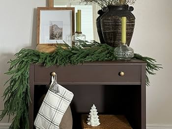 Christmas Garlands Norfolk Pine Garland Real Touch Artificial Faux Greenery Garland for Holiday I... | Amazon (US)