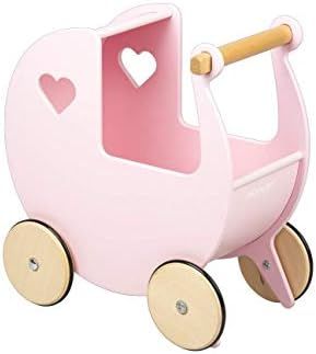 Moover® Wooden Doll's Pram, Pink (MOOV-880220) | Amazon (US)