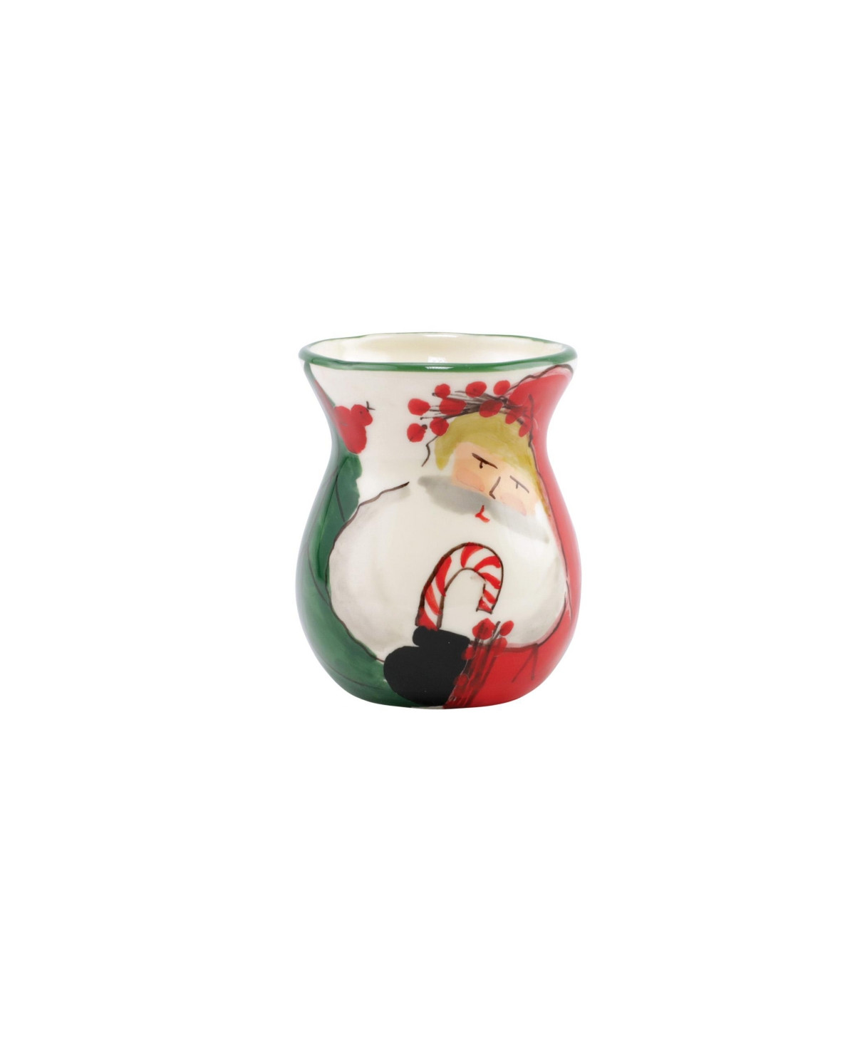 Vietri Old St. Nick Bud Vase - Handpainted | Macy's