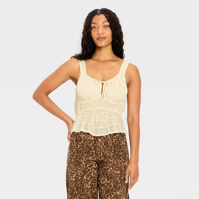 Women's Gathered Corset Top - Future Collective | Target