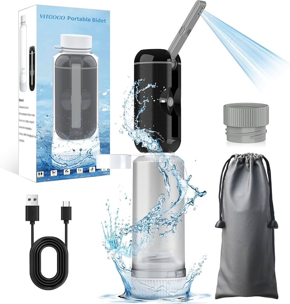 Portable Bidet for Travel, VITCOCO Rechargeable Travel Bidet Handheld Sprayer with Bottle Adapter... | Amazon (US)
