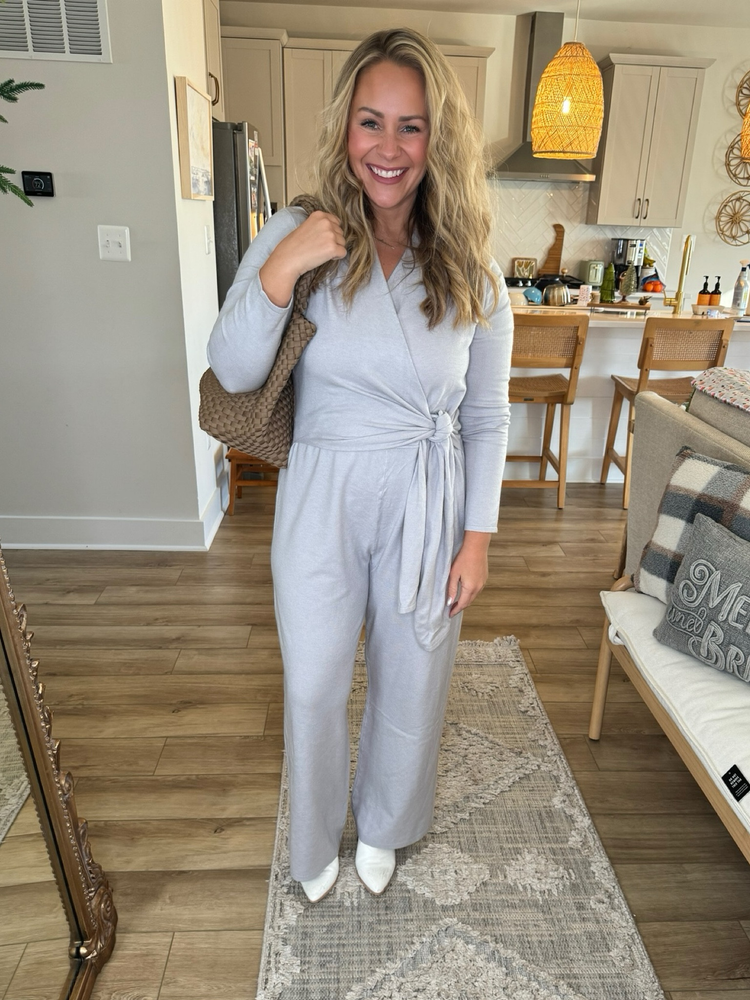 Cheap express v neck tie waist jumpsuit Best Sale Black Friday