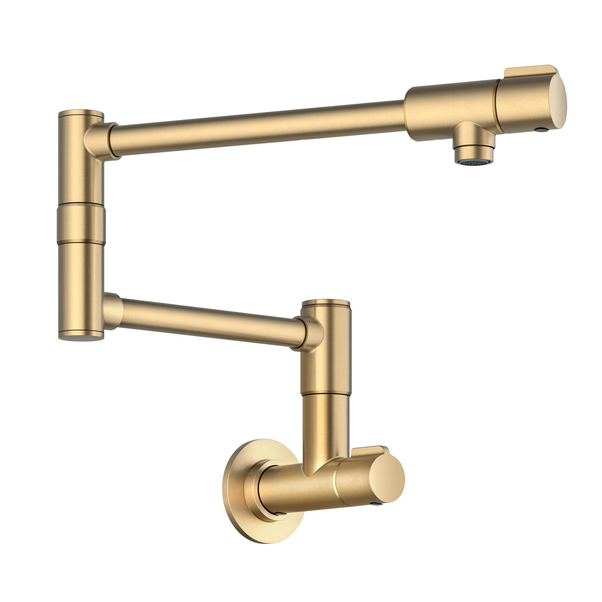 KRAUS Bolden Wall Mount Pot Filler Kitchen Faucet With Retractable Arm In Spot-Free Brushed Brass... | Wayfair North America