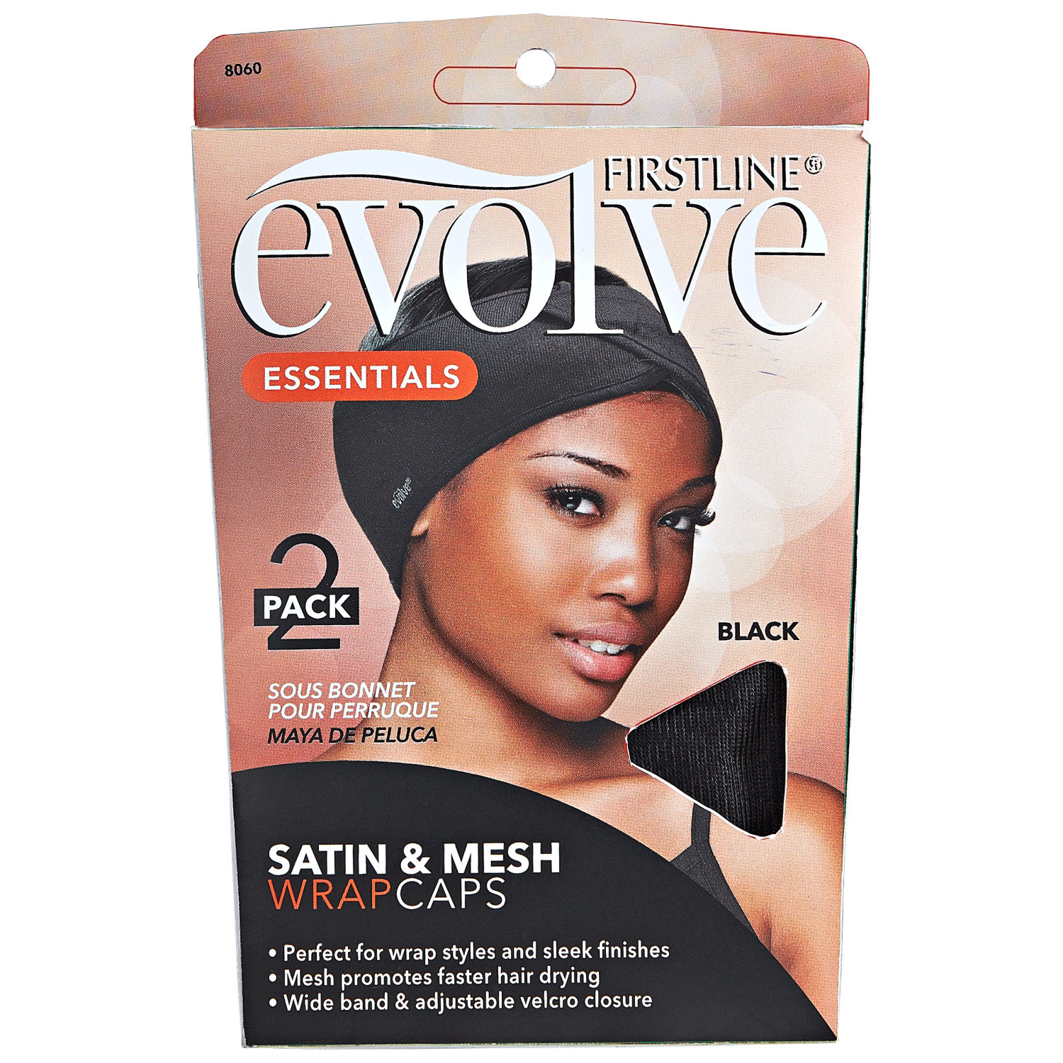 Evolve Satin and Mesh Wrap Caps 2 Pack | Sally Beauty