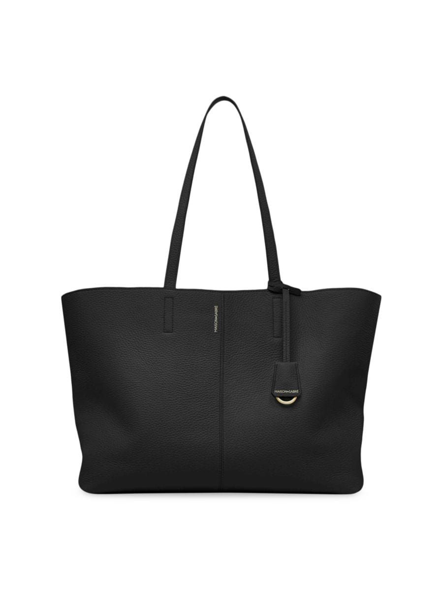 Large Leather Snap Soft Tote | Saks Fifth Avenue