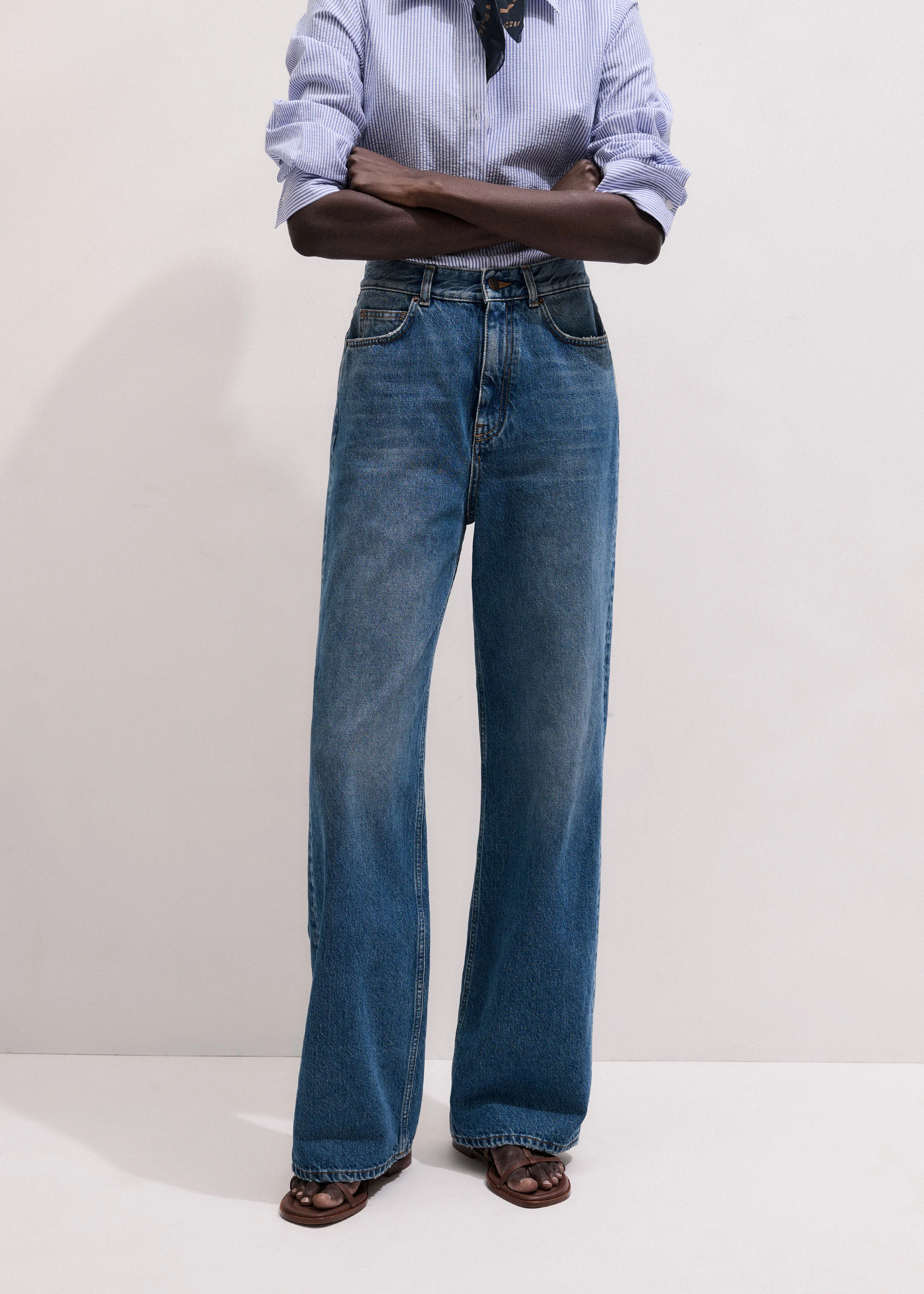 Ultra High Straight Jean Midweight Denim | ME+EM Global (Excluding US)