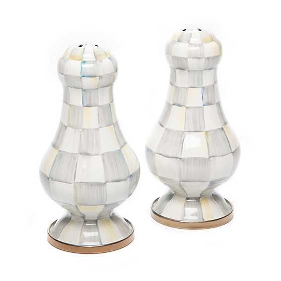 Sterling Check Large Salt & Pepper Shakers | MacKenzie-Childs