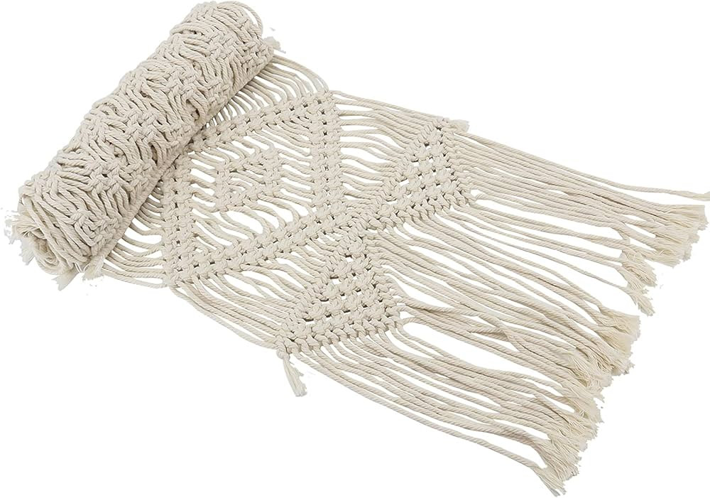 Patioer Macrame Table Runner for Farmhouse 48 Inches Long, Wedding Table Decor or Boho Table Runn... | Amazon (US)